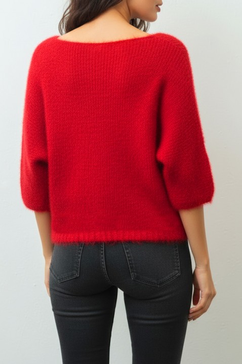 Sweter LUKSONZA RED, Kolor : czerwony, IVET.PL - Modna odzież