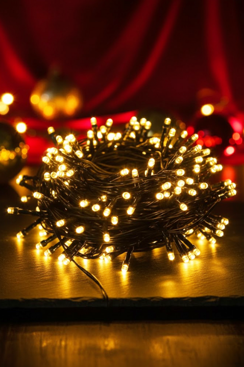 Dekoracyjne lampki LED KIOMY, Kolor : czarny, IVET.PL - Modna odzież