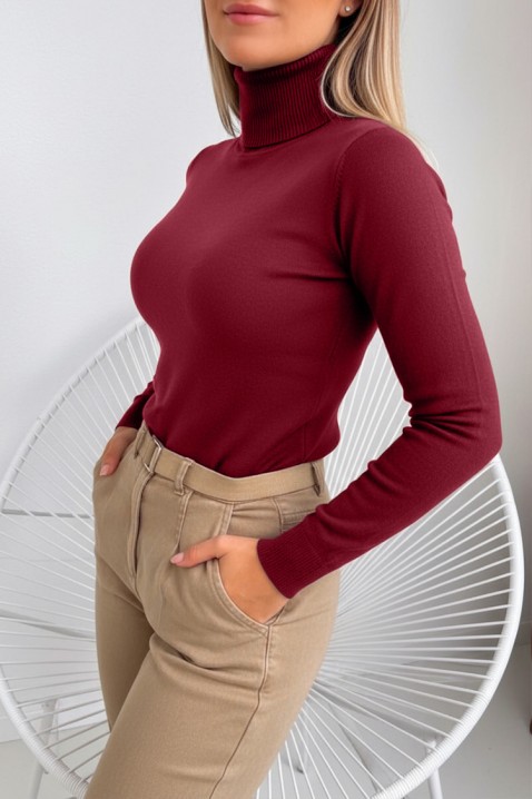 Sweter BRONENZA BORDO, Kolor : bordowy, IVET.PL - Modna odzież