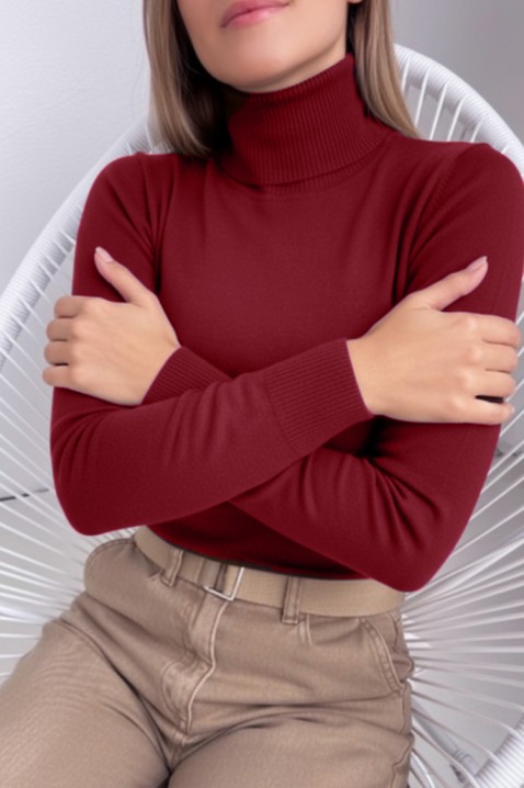 Sweter BRONENZA BORDO, Kolor : bordowy, IVET.PL - Modna odzież