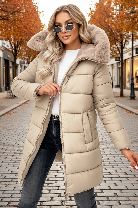 Kurtka RUZELDA BEIGE, Kolor :  beżowy, IVET.PL - Modna odzież