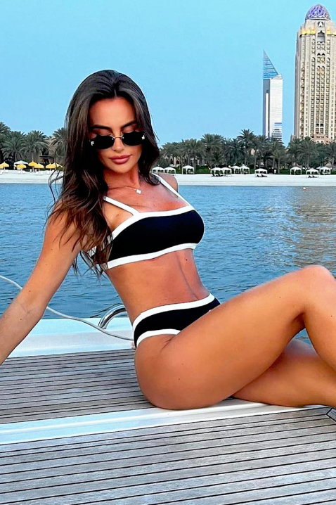 Strój kąpielowy VOLMERFA, Kolor : czarny z białym, IVET.PL - Modna odzież