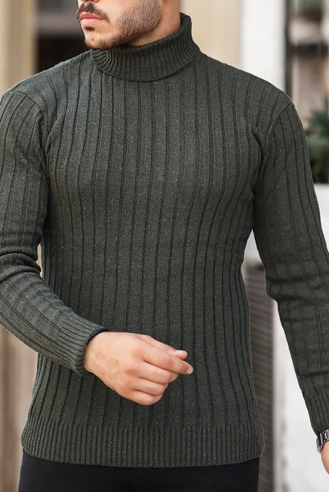 Sweter BERELGO KHAKI, Kolor : khaki, IVET.PL - Modna odzież