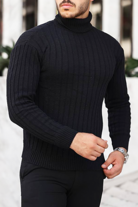 Sweter BERELGO BLACK, Kolor : czarny, IVET.PL - Modna odzież