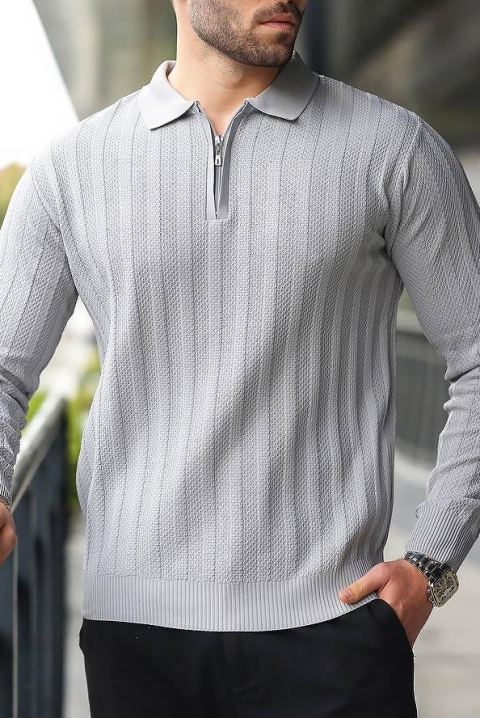 Sweter MATELDO GREY, Kolor : szary, IVET.PL - Modna odzież