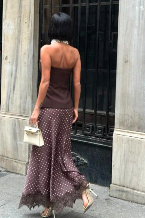 Spódnica TONILZA BROWN, Kolor : brązowy, IVET.PL - Modna odzież