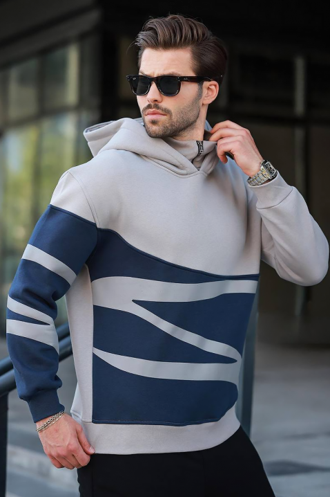 Bluza TEOFOZO GREY, Kolor : szary, IVET.PL - Modna odzież