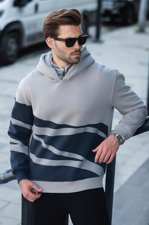Bluza TEOFOZO GREY, Kolor : szary, IVET.PL - Modna odzież