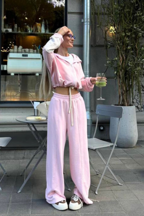 Komplet ABELSONA PINK, Kolor : różowy, IVET.PL - Modna odzież