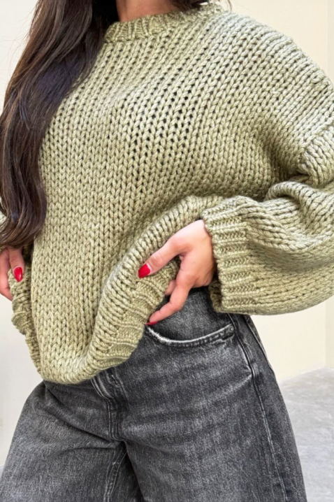Sweter LEVOLDA GREEN, Kolor : zielony, IVET.PL - Modna odzież