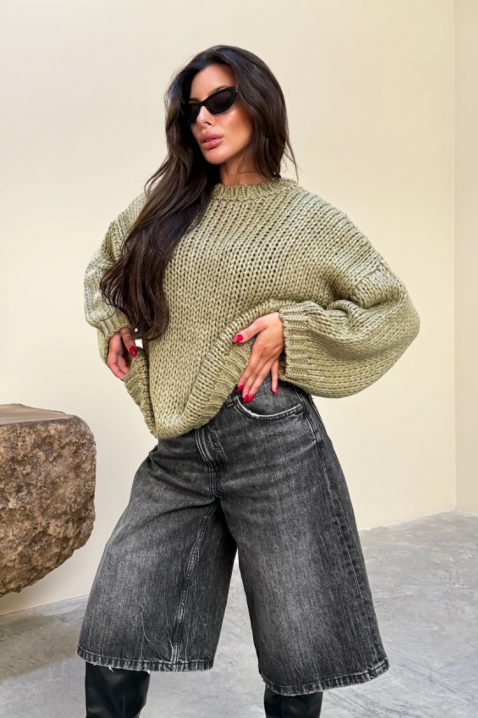 Sweter LEVOLDA GREEN, Kolor : zielony, IVET.PL - Modna odzież