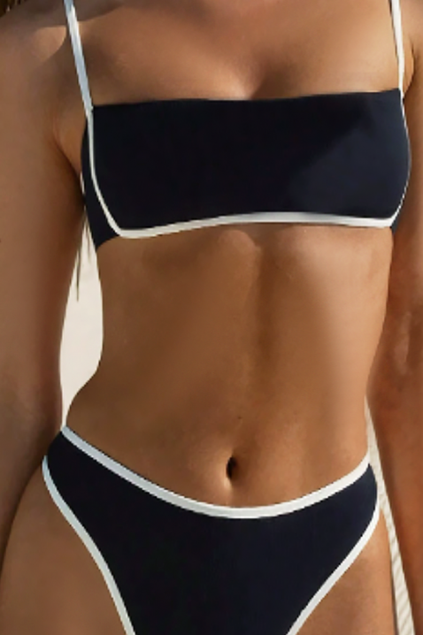 Strój kąpielowy CARMELDA, Kolor : czarny z białym, IVET.PL - Modna odzież