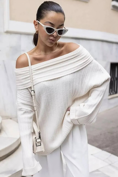 Sweter DARMOLSA ECRU, Kolor : ecru, IVET.PL - Modna odzież