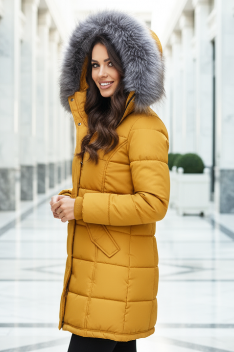 Kurtka ZIMBRADA YELLOW, Kolor : żółty, IVET.PL - Modna odzież