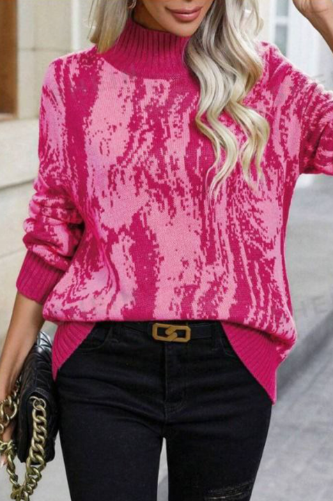 Sweter MORDINZA PINK, Kolor : różowy, IVET.PL - Modna odzież