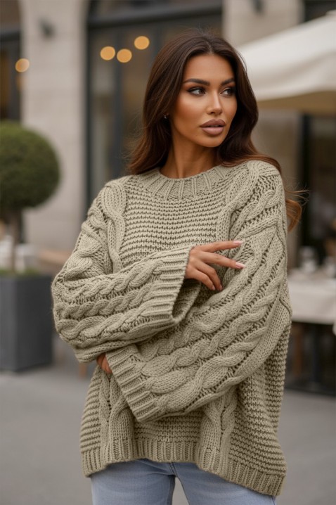 Sweter TINTEFA BEIGE, Kolor :  beżowy, IVET.PL - Modna odzież