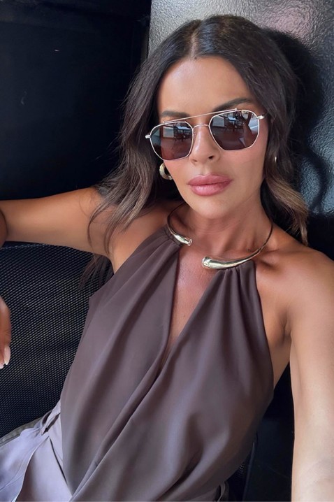 Top - body SELESTRA BROWN, Kolor : brązowy, IVET.PL - Modna odzież