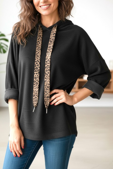 Bluza PRATOLDA BLACK - Bluzy | Ivet.PL Bluza PRATOLDA BLACK, Kolor : czarny, IVET.PL - Modna odzież