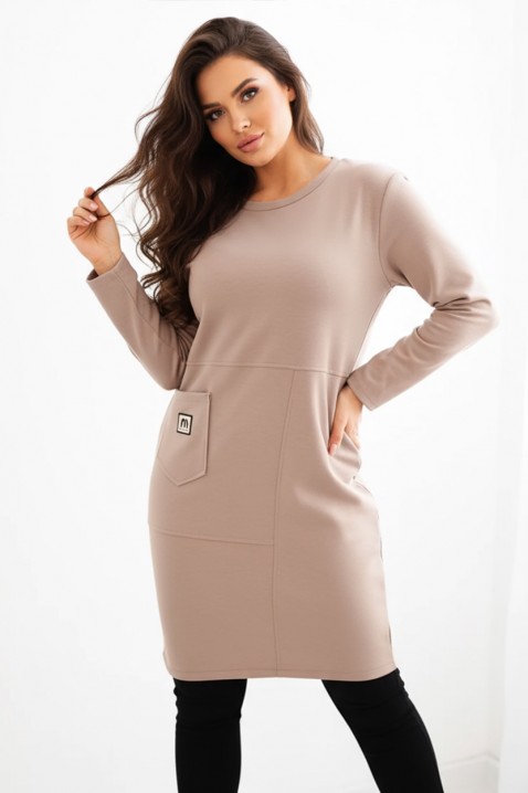 Tunika DANZONA BEIGE - Plus size | Ivet.PL Tunika DANZONA BEIGE, Kolor :  beżowy, IVET.PL - Modna odzież