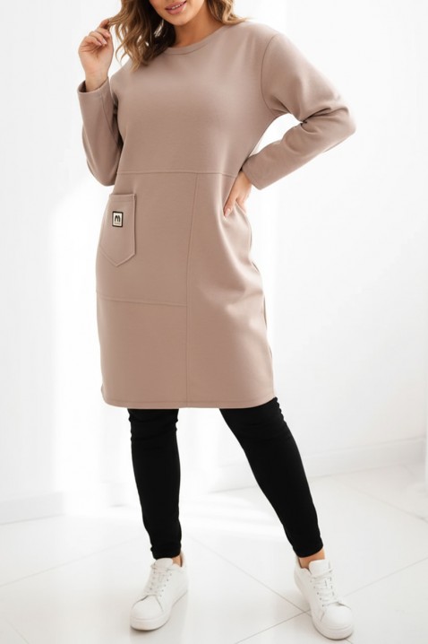 Tunika DANZONA BEIGE - Plus size | Ivet.PL Tunika DANZONA BEIGE, Kolor :  beżowy, IVET.PL - Modna odzież