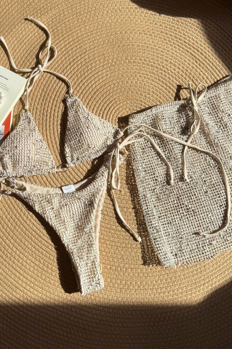 Komplet plażowy VROJELA WHITE, Kolor : biały, IVET.PL - Modna odzież