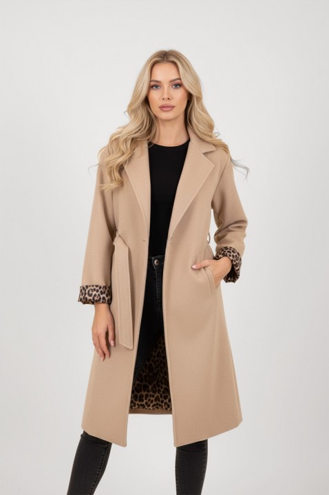 Płaszcz TURGELA BEIGE - Płaszcze | Ivet.PL Płaszcz TURGELA BEIGE, Kolor :  beżowy, IVET.PL - Modna odzież