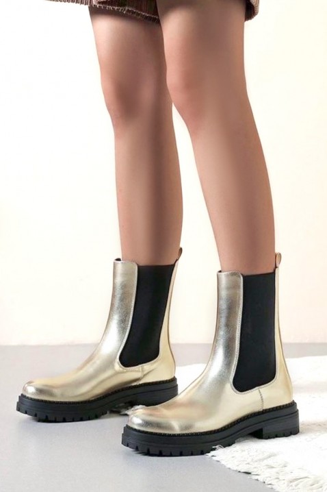 Botki MENSIRA - Botki | Ivet.PL Botki MENSIRA, Kolor : złoty, IVET.PL - Modna odzież