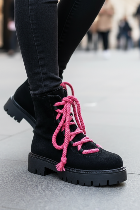 Buty EMILSENA BLACK - Botki | Ivet.PL Buty EMILSENA BLACK, Kolor : czarny, IVET.PL - Modna odzież