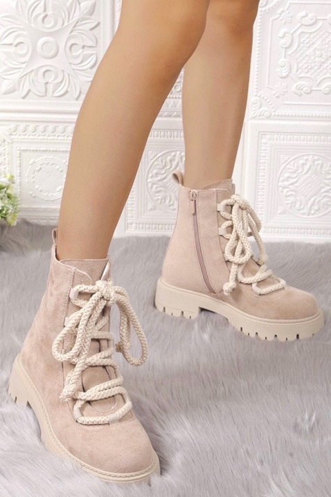 Buty EMILSENA BEIGE - Botki | Ivet.PL Buty EMILSENA BEIGE, Kolor :  beżowy, IVET.PL - Modna odzież
