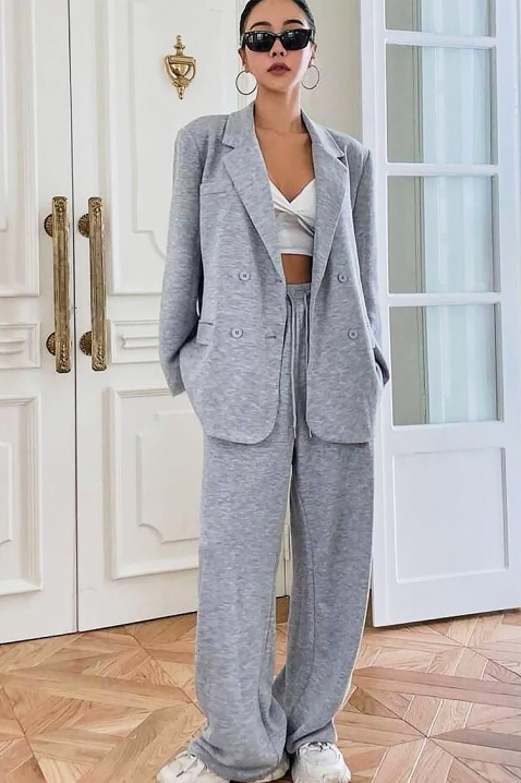 Komplet BENZOLA GREY - Komplety na co dzień | Ivet.PL Komplet BENZOLA GREY, Kolor : szary, IVET.PL - Modna odzież