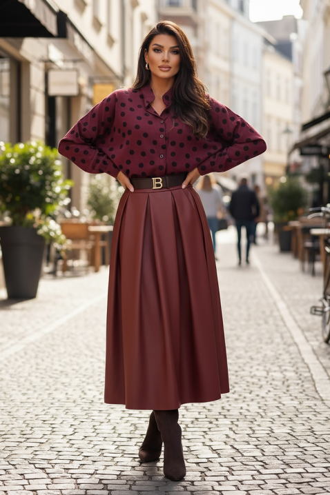 Spódnica AMOLEFA BORDO - Spódnice | Ivet.PL Spódnica AMOLEFA BORDO, Kolor : bordowy, IVET.PL - Modna odzież