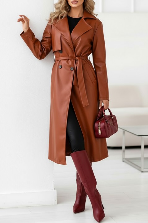 Trencz DRENDILZA - Płaszcze | Ivet.PL Trencz DRENDILZA, Kolor : jasnobrązowy, IVET.PL - Modna odzież