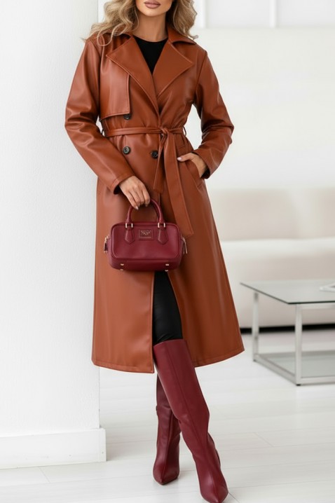 Trencz DRENDILZA - Płaszcze | Ivet.PL Trencz DRENDILZA, Kolor : jasnobrązowy, IVET.PL - Modna odzież