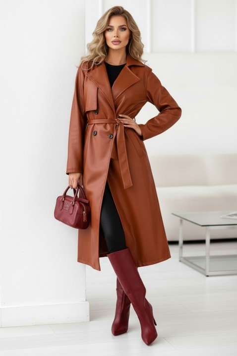 Trencz DRENDILZA - Płaszcze | Ivet.PL Trencz DRENDILZA, Kolor : jasnobrązowy, IVET.PL - Modna odzież