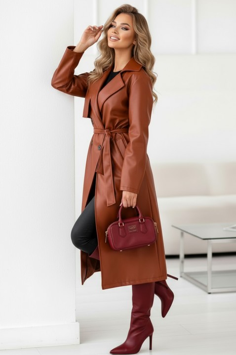 Trencz DRENDILZA - Płaszcze | Ivet.PL Trencz DRENDILZA, Kolor : jasnobrązowy, IVET.PL - Modna odzież