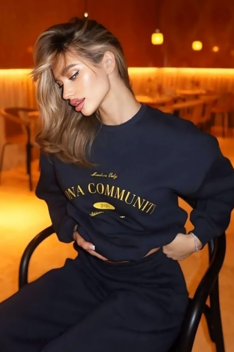 Komplet PRESLINDA NAVY - Komplety na co dzień | Ivet.PL Komplet PRESLINDA NAVY, Kolor : granatowy, IVET.PL - Modna odzież