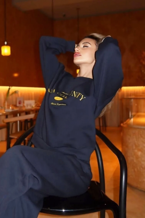 Komplet PRESLINDA NAVY - Komplety na co dzień | Ivet.PL Komplet PRESLINDA NAVY, Kolor : granatowy, IVET.PL - Modna odzież