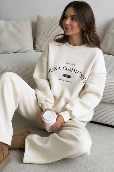 Komplet PRESLINDA WHITE - Komplety na co dzień | Ivet.PL Komplet PRESLINDA WHITE, Kolor : biały, IVET.PL - Modna odzież