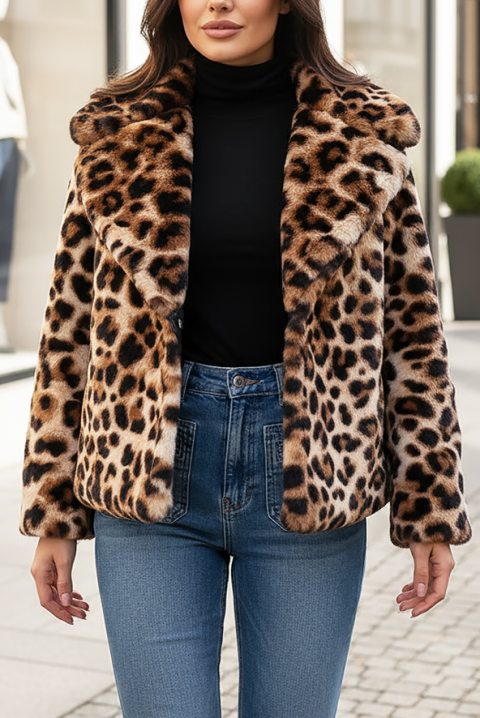 Płaszcz LEONALDA, Kolor : wielokolorowy, IVET.PL - Modna odzież