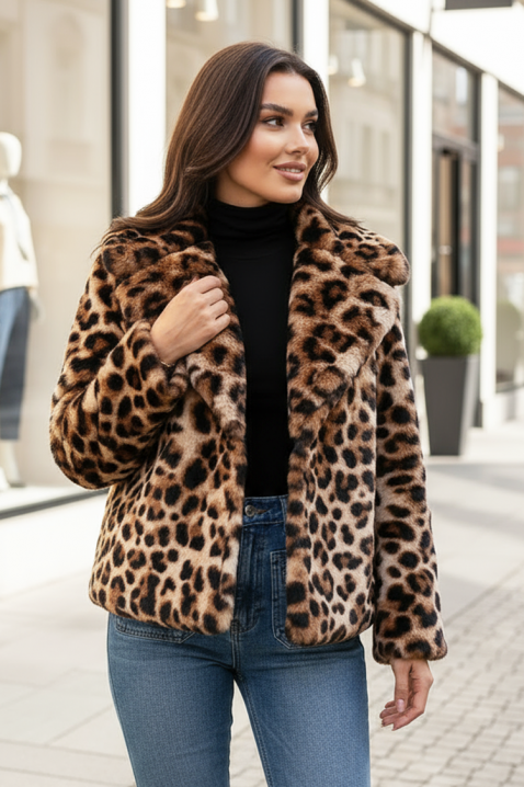 Płaszcz LEONALDA, Kolor : wielokolorowy, IVET.PL - Modna odzież