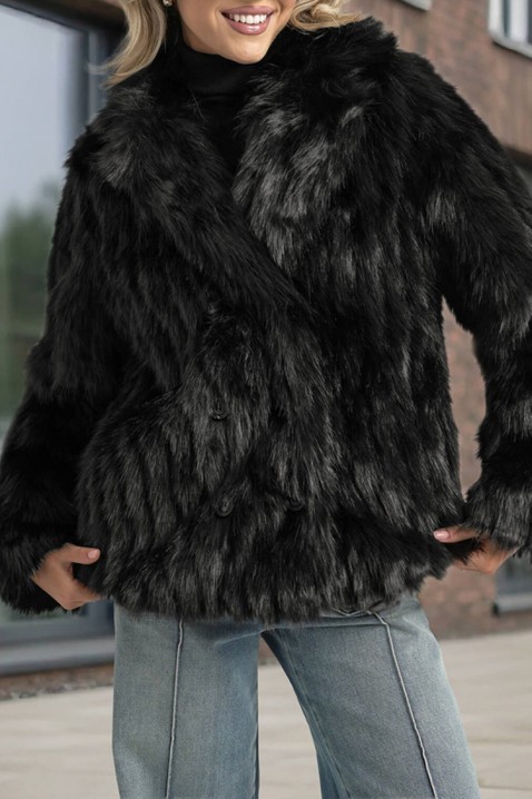 Płaszcz DORONTENZA BLACK - Płaszcze | Ivet.PL Płaszcz DORONTENZA BLACK, Kolor : czarny, IVET.PL - Modna odzież