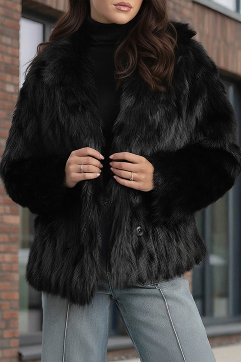 Płaszcz DORONTENZA BLACK - Płaszcze | Ivet.PL Płaszcz DORONTENZA BLACK, Kolor : czarny, IVET.PL - Modna odzież