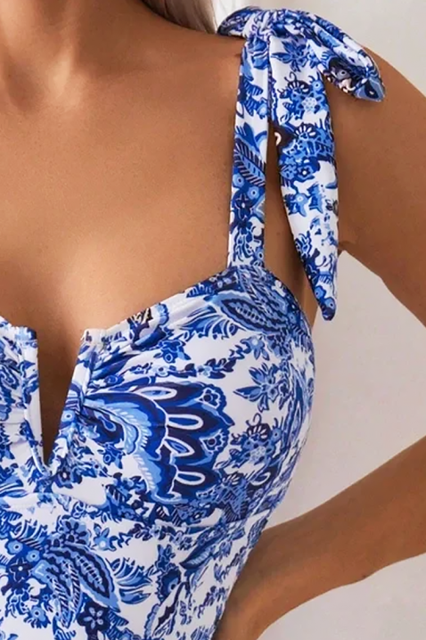 Kostium kąpielowy VIRESOLA, Kolor : biały z granatowym, IVET.PL - Modna odzież