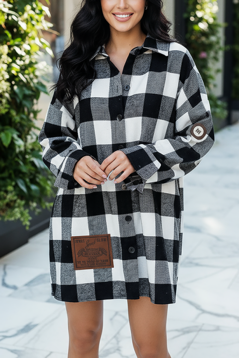 Koszula KLARINDA - Koszule | Ivet.PL Koszula KLARINDA, Kolor : czarny z białym, IVET.PL - Modna odzież