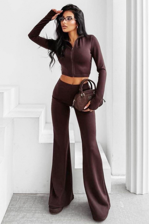 Komplet VTALZINA BROWN - Komplety na co dzień | Ivet.PL Komplet VTALZINA BROWN, Kolor : brązowy, IVET.PL - Modna odzież