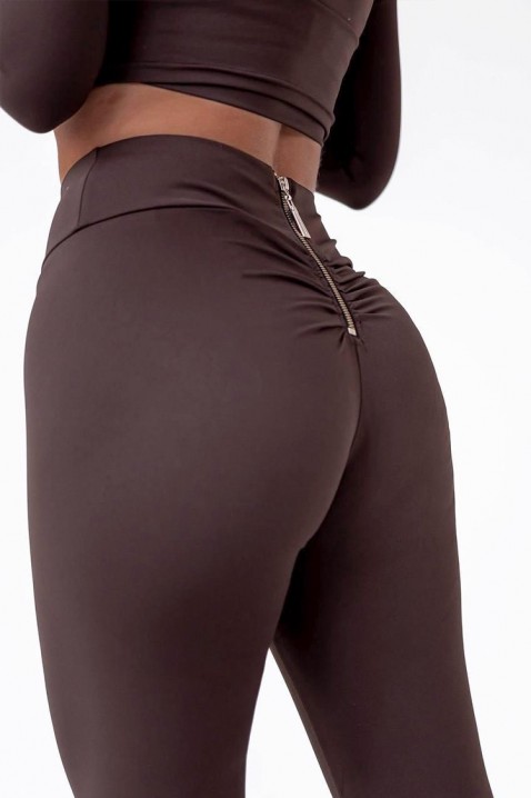 Legginsy MONSECA, Kolor : brązowy, IVET.PL - Modna odzież