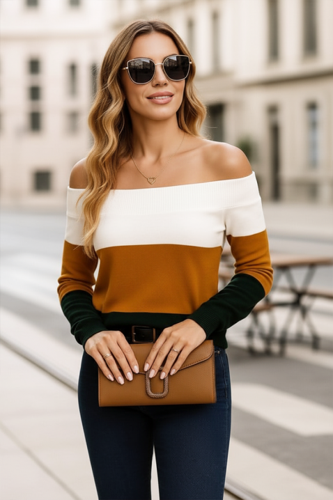 Bluzka ROVOLZA ORANGE, Kolor : pomarańczowy, IVET.PL - Modna odzież