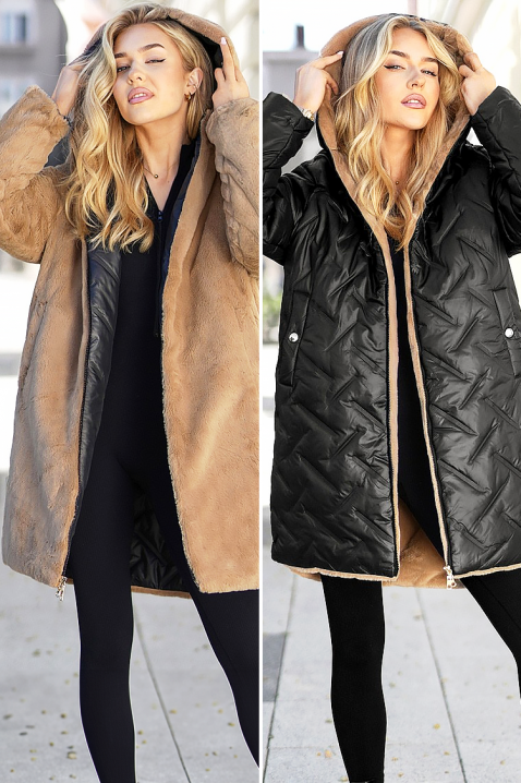 Kurtka dwustronna VEXORDA, Kolor : czarny, IVET.PL - Modna odzież