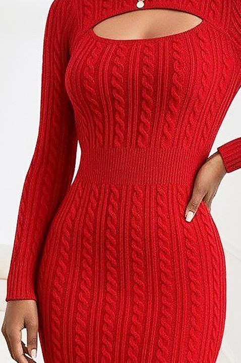 Sukienka ENSIOLDA, Kolor : czerwony, IVET.PL - Modna odzież