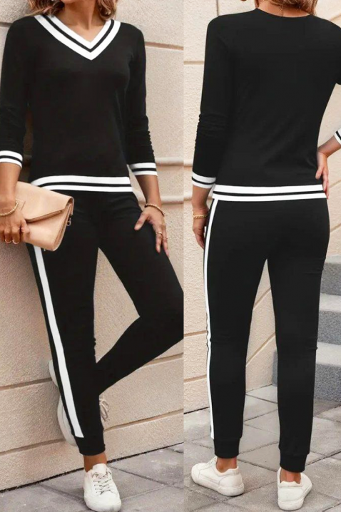 Komplet AMOVESTA BLACK - Komplety na co dzień | Ivet.PL Komplet AMOVESTA BLACK, Kolor : czarny, IVET.PL - Modna odzież